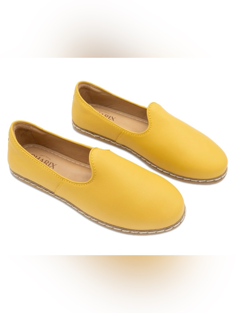 Charix handmade Yellow Slip-On Women's Flats size 38/US8 $195 EUC